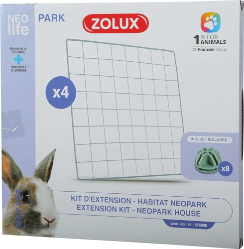 Zolux Erweiterung für Käfig, modular, für Kaninchen, Park, 1,84 m², Gitter von Zolux
