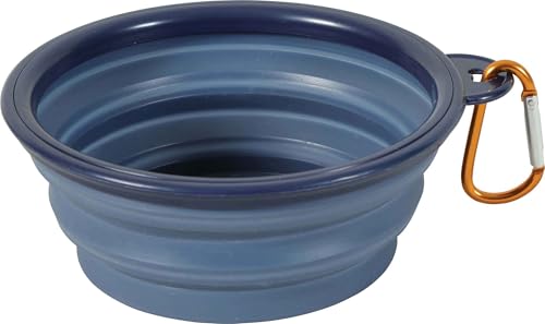 Zolux Faltbare Reise-Schüssel Bivouak aus blauen Silikon 450 ml von Zolux