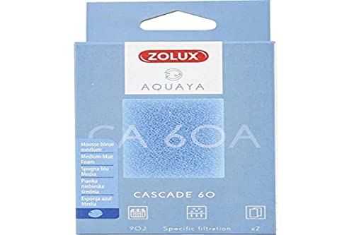 Zolux - Filter für Kaskadenpumpe 60, CA 60 A Filter blaues Schaumstoffmedium x2. für Aquarium. - ZO-330203 von Zolux