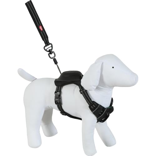 Zolux - Geschirr und Leine, integrierter Aufroller, XS, Schwarz, für kleine Hunde, max. 9 kg von Zolux