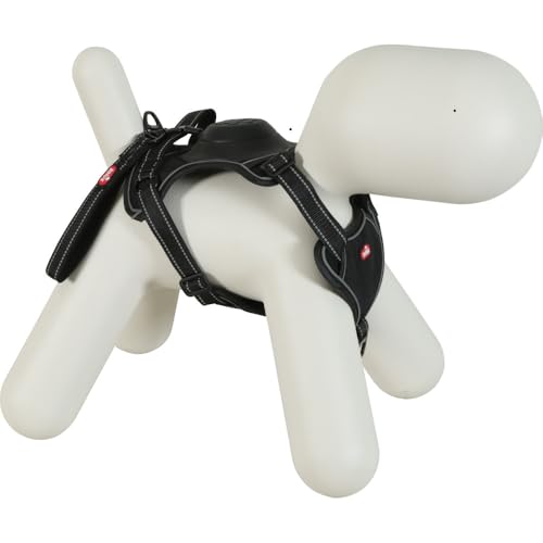 Zolux - Geschirr und Leine mit integriertem Aufrollmechanismus L schwarz für Hunde bis 55 kg von Zolux