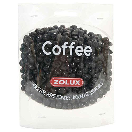 Zolux Glasperlen für Aquarien, Kaffeebraun, 472 g von Zolux