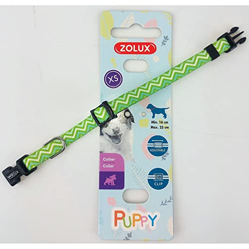 Zolux - Hundehalsband Puppy Pixie, 8 mm, 16 bis 25 cm, Farbe Grün, für Welpen – ZO-466741VER von Zolux