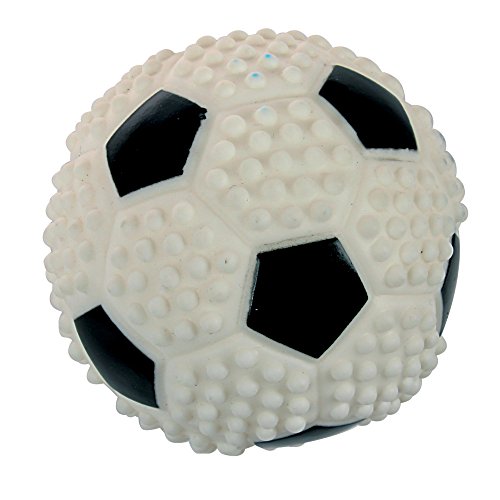 Zolux Hundespielzeug Ball Fußball aus Vinyl für Hunde Durchmesser 7,6 cm von Zolux