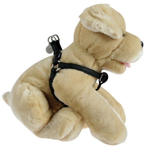 Zolux Mac Leather Hundegeschirr, verstellbar, 15 mm, Schwarz von Zolux