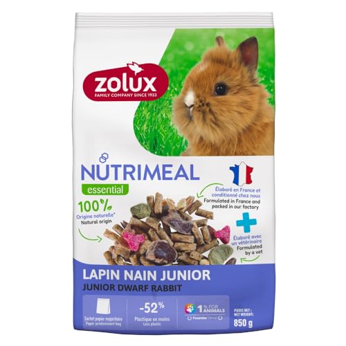Zolux - Mischfutter für Zwergkaninchen Junior unter 6 Monaten, 850 g von Zolux