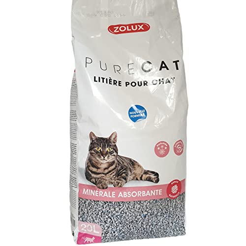 Zolux - Pure Cat Mineral Katzenstreu, saugfähig, mit Duft, 20 Liter Zolux - Pure Cat Mineral Katzenstreu, saugfähig, mit Duft, 20 Liter von Zolux