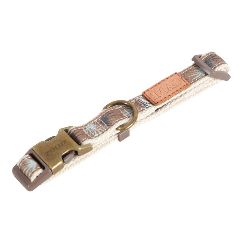Zolux Taiga Halsband, braun - Größe M: 30 - 51 cm Halsumfang, B 20 mm von Zolux