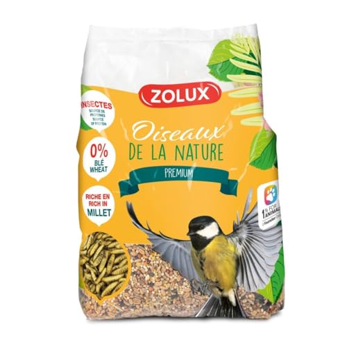 zolux - Samen Mischung Hirse und Insekten, 2 kg, für Vögel, Garten von Zolux