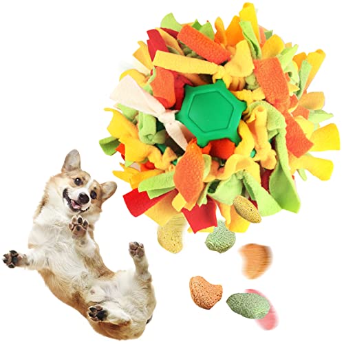 ZoneYan Schnüffelball für Hunde, Schnüffelspielzeug, Schnüffelteppich für Hunde, Snuffle Ball, Interaktive Hundespielzeug, Waschbar Hunde Spielzeug Intelligent für Kleine Mittelgroße Hunde von ZoneYan