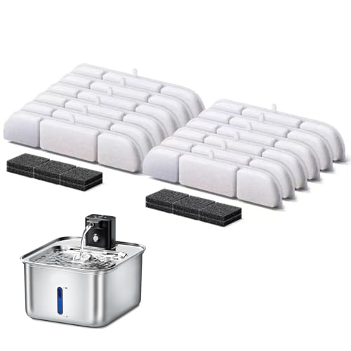 Zonoori 12 Stück Katzenbrunnen Filter, Trinkbrunnen Filter für 2.5 L DownyPaws Zonoori 12 Stück Katzenbrunnen Filter, Trinkbrunnen Filter für 2.5 L DownyPaws von Zonoori