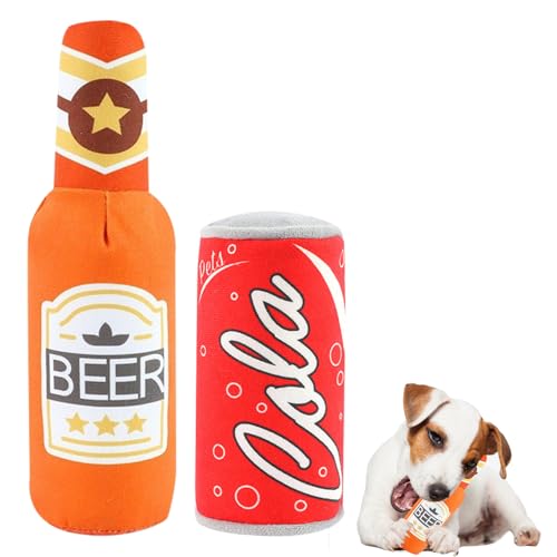 Zonoori 2 Stück Hundespielzeug Quietschend, Weiches Lustiges Hundespielzeug Bier Zonoori 2 Stück Hundespielzeug Quietschend, Weiches Lustiges Hundespielzeug Bier von Zonoori