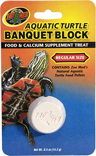 (2 Pack) Zoo Med Aquatic Turtle Banquet Block Food and Calcium Supplement Treat von Zoo Med