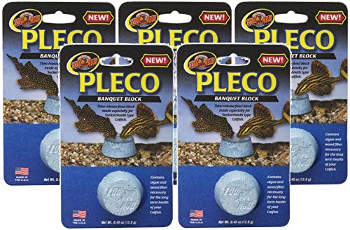 (5 Pack) Zoo Med Labs Feeder Pleco Banquet Food Block for Sucker-mouth Catfish von Zoo Med