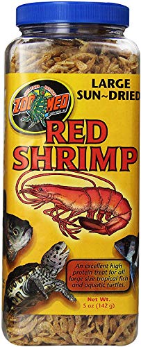 Zoo Med Large Sun-Dried Red Shrimp Tropical Fish Aquatic Turtles 5 oz - 6 Pack von Zoo Med