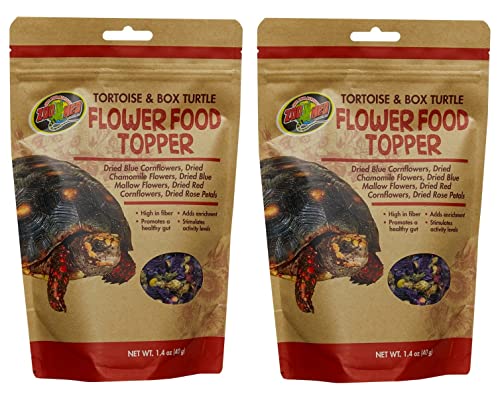 Zoo Med (2 Pack) Flower Food Topper for Tortoise and Box Turtle 1.4 Ounce von Zoo Med