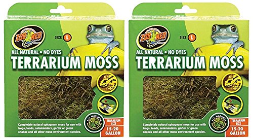 Zoo Med (2 Pack) Terrarium Sphagnum Moss Completely All Natural 15-20 Gallon von Zoo Med