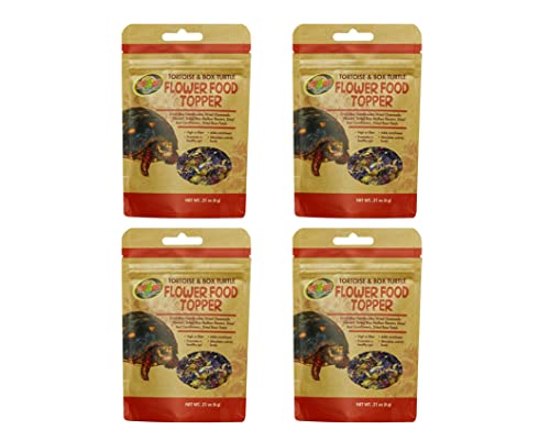 Zoo Med (4 Pack) Flower Food Topper for Tortoise and Box Turtle 0.21 Ounce von Zoo Med