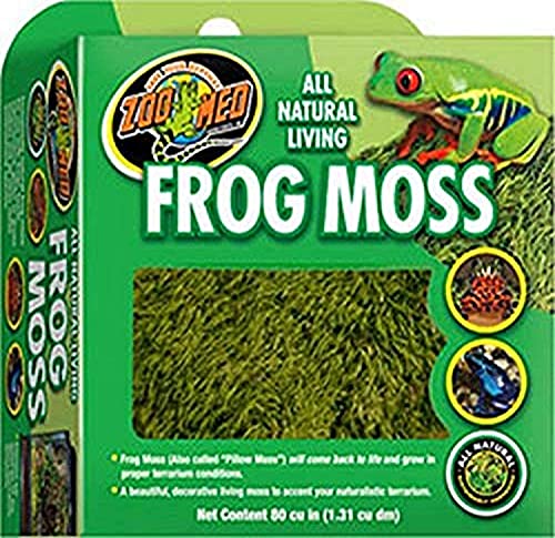 Zoo Med (4 Pack) Frog Moss Completely All Natural Living for Reptiles 80 cu in. von Zoo Med