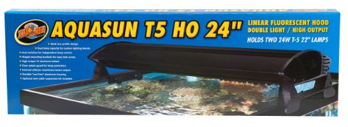 Zoo Med AF2-80E AquaSun T5 80 cm Aufsatzleuchte für 2 x 24 W Leuchten - ohne Leuchtmittel von Zoo Med