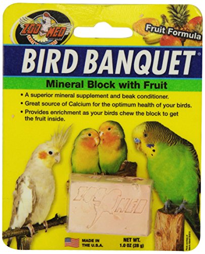 Zoo Med Bird Banquet, Vogelfutter Futterblock, Früchte-Mix, klein 1 x 28 g von Zoo Med