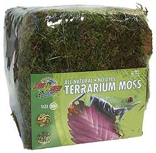Zoo Med CF2-MBE Terrarium Moss Minibale 900g, natürliches Moos für Terrarien - ideal für Inkubatoren und Schutzhöhlen von Zoo Med