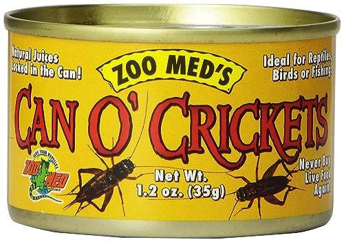 Zoo Med Can O' Crickets 35g, Pack Futterinsekten, Grillen für Reptilien und Amphibien von Zoo Med