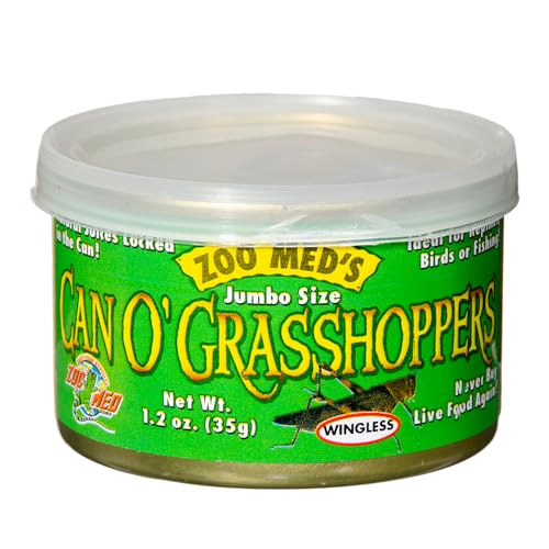 Zoo Med Can O' Grasshoppers Insektenfutter Grashüpfer für Reptilien, 35g Zoo Med Can O' Grasshoppers Insektenfutter Grashüpfer für Reptilien, 35g von Zoo Med