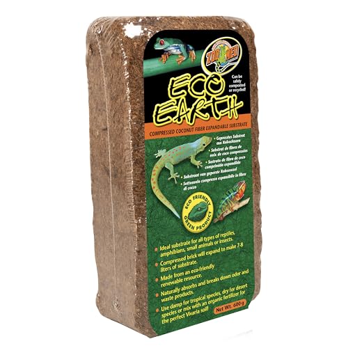 Zoo Med (3 Pack) Eco Earth Compressed Coconut Fiber Substrate Reptiles 1 Brick von Zoo Med