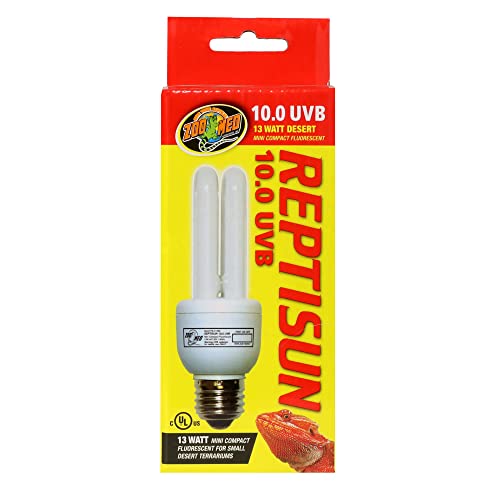 Zoo Med FS-C10ME Repti Sun, 10.0 Mini Compact 13 W, UVB-Lampe für Reptilien von Zoo Med