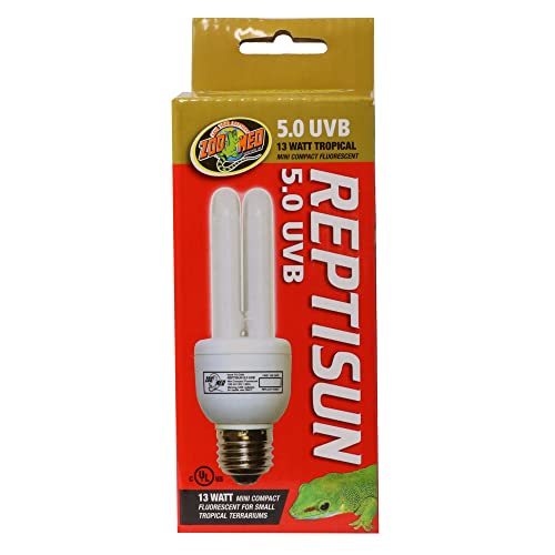 Zoo Med FS-C5ME Repti Sun, 5.0 Mini Compact UVB Lampe für Reptilien, 13 W von Zoo Med