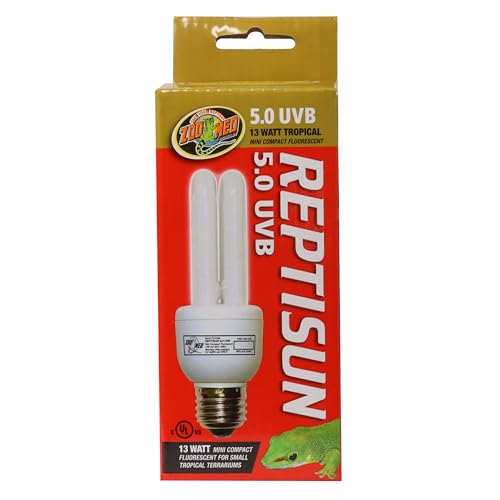 Zoo Med FS-C5ME Repti Sun, 5.0 Mini Compact UVB Lampe für Reptilien, 13 W von Zoo Med