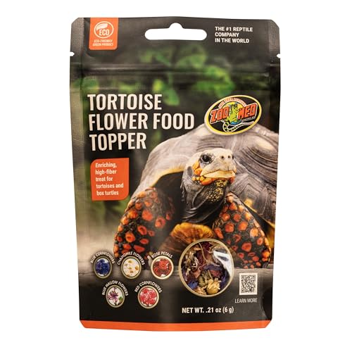 Zoo Med Flower Food Topper for Tortoise and Box Turtle 0.21 Ounce - 3 Pack von Zoo Med