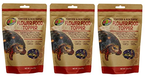 Zoo Med Flower Food Topper for Tortoise and Box Turtle 1.4 ounce - 3 Pack von Zoo Med