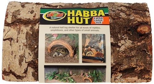 Zoo Med HH-XL Habba Hut XL Holzhöhle, Versteck für Reptilien und Amphibien, 1 Stück (1er Pack) von Zoo Med