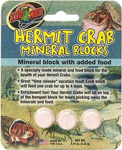 Zoo Med Hermit Crab Especially Made Mineral Block with Added Food Supplement von Zoo Med