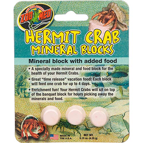 Zoo Med Hermit Crab Especially Made Mineral Block with Added Food Supplement Zoo Med Hermit Crab Especially Made Mineral Block with Added Food Supplement von Zoo Med