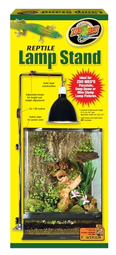 Zoo Med LF-20 Reptile Lamp Stand - verstellbare Lampenhalterung, 90 cm (1er Pack) von Zoo Med