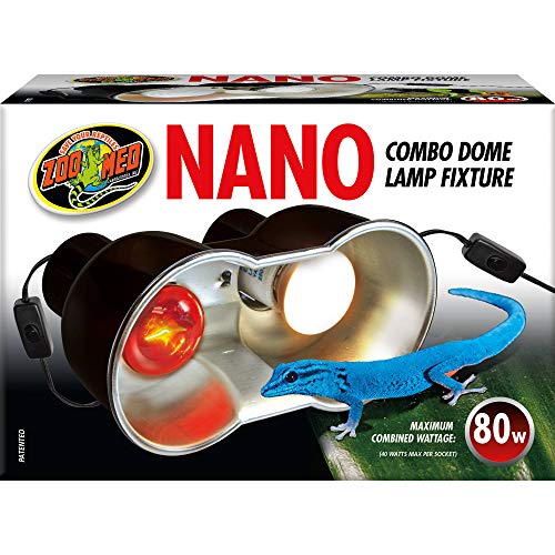 Zoo Med LF-36e Nano Combo Dome Lamp Fixture - Lampenfassung für Nano-Terrarien 2 x 40 W E27 von Zoo Med