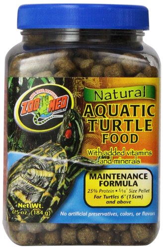 Zoo Med Natural Aquatic Turtle Food 184g, Futterpellets für Wasserschildkröten von Zoo Med