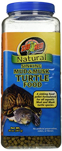 Zoo Med Natural Sinking Mud & Musk Pellet Formulated Aquatic Turtle Food 20oz von Zoo Med
