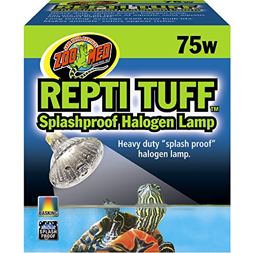 Zoo Med OH-75E Turtle Tuff Halogenlampe, 75 W, für Wasserschildkröten, spritzwasserresistent von Zoo Med