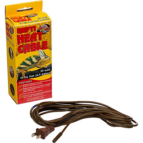 Zoo Med RHC-25E Repti Heat Cable, 25 W, 4.5 m Heizkabel, Wärmequelle im Terrarium von Zoo Med