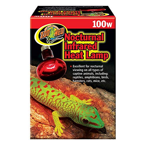 Zoo Med RS-100E Nocturnal Infrared Heat Lamp 100W, Infrarotstrahler, Wärmequelle und Beleuchtung für Terrarien von Zoo Med