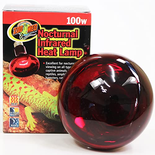 Zoo Med RS-100E Nocturnal Infrared Heat Lamp 100W, Infrarotstrahler, Wärmequelle und Beleuchtung für Terrarien von Zoo Med