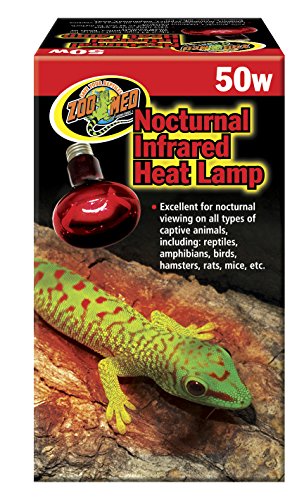 Zoo Med RS-50E Nocturnal Infrarot Strahler, 50W, Wärmequelle und Beleuchtung für Terrarien von Zoo Med