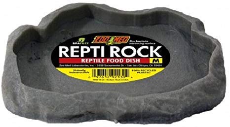 Zoo Med (10 Pack) Repti Rock Food Dish for Reptiles Medium von Zoo Med