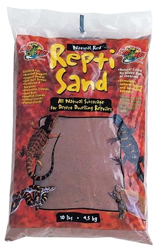 Zoo Med SR-10e Repti Sand Natural, 4.5 kg, rot Terrariensand für Reptilien von Zoo Med