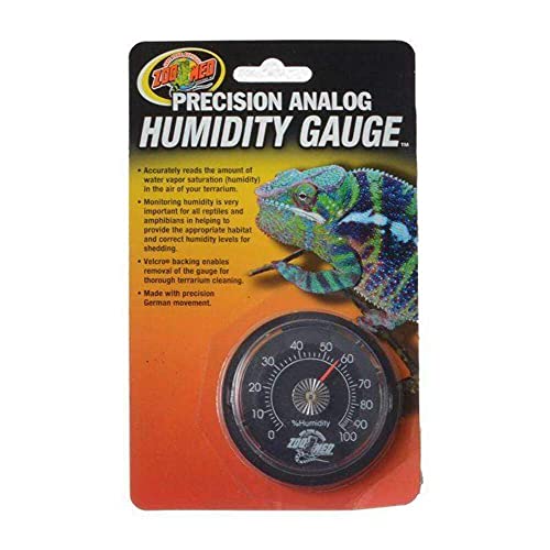 Zoo Med TH-21E Analog Humidity Gauge -zur Messung der Luftfeuchtigkeit in Terrarien von Zoo Med