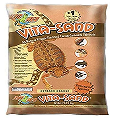Zoo Med VO-10 Vita-Sand Outback, orange, 4.5 kg ,Terrariensand für Reptilien, mit Vitaminen von Zoo Med
